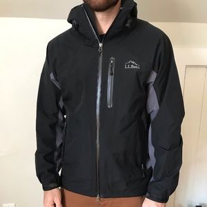 LL Bean 100% polyester rain jacket